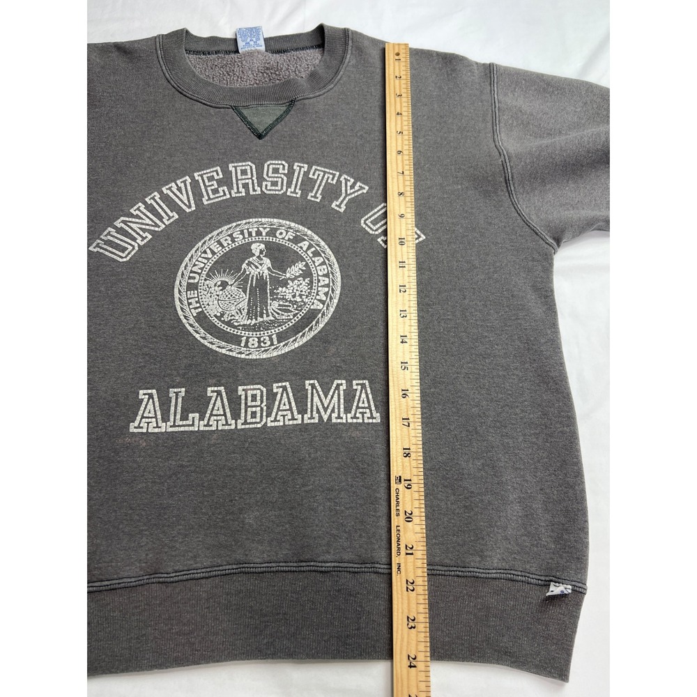 Russell Athletic Sweatshirt Large Gray University of Alabama Vintage 90s Crew G8 - Picture 5 of 14
